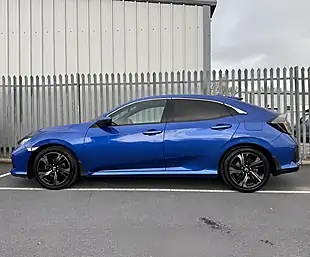 Used 2018 Honda Civic Sr Blue - Interior and Exterior details 8
