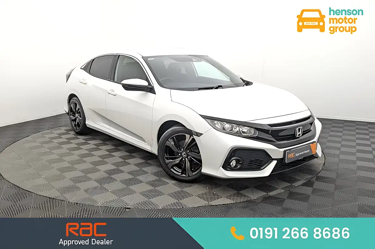 Used 2018 Honda Civic Sr White - Front View