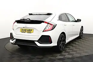 Used 2018 Honda Civic Sr White - Interior and Exterior details 4