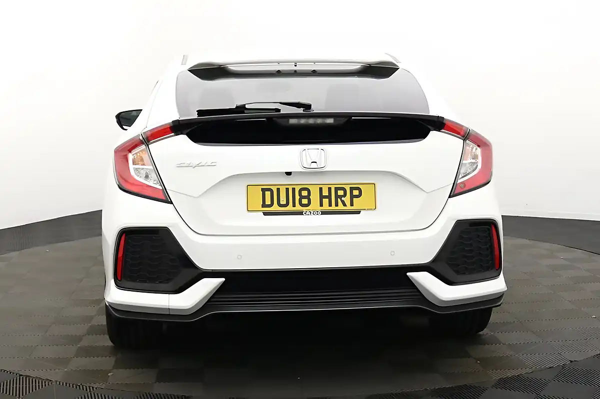 Used 2018 Honda Civic Sr White - Interior and Exterior details 5