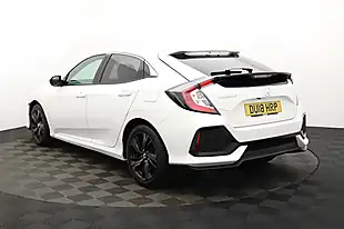Used 2018 Honda Civic Sr White - Interior and Exterior details 6