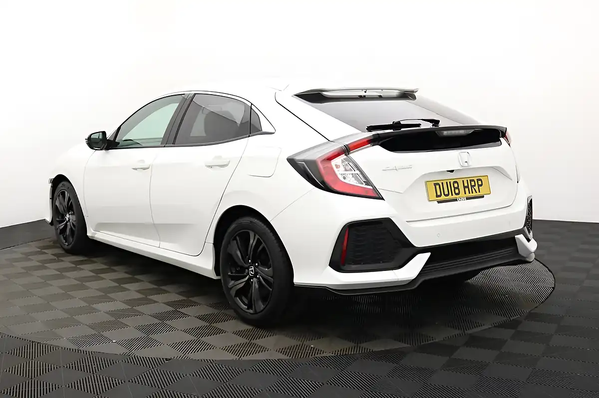 Used 2018 Honda Civic Sr White - Interior and Exterior details 6