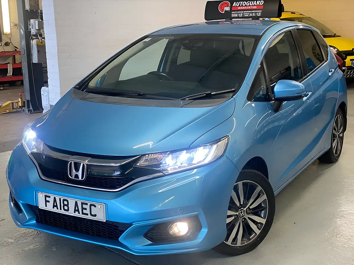 Used 2018 Honda Jazz Ex Navi Blue - Front View