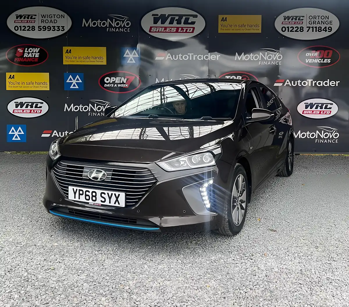 Used 2018 Hyundai Ioniq Premium Se Brown - Front View