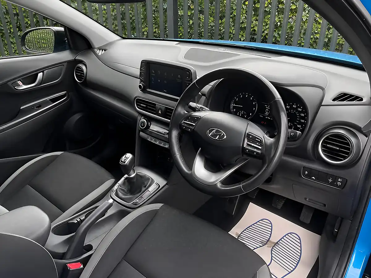 Used 2018 Hyundai Kona Blue Drive Premium Blue - Interior and Exterior details 14