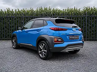 Used 2018 Hyundai Kona Blue Drive Premium Blue - Interior and Exterior details 4