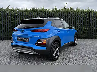 Used 2018 Hyundai Kona Blue Drive Premium Blue - Interior and Exterior details 6