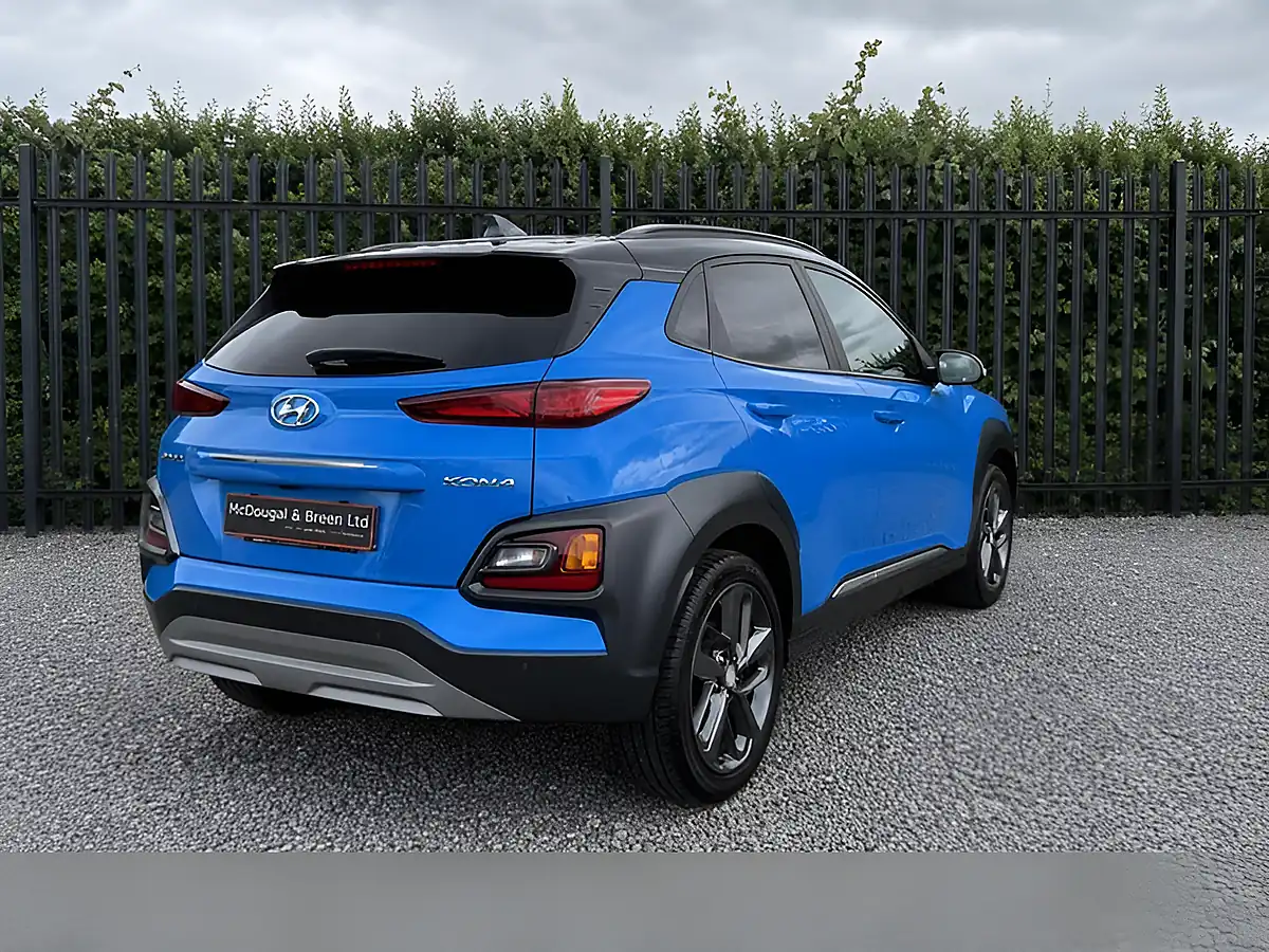 Used 2018 Hyundai Kona Blue Drive Premium Blue - Interior and Exterior details 6