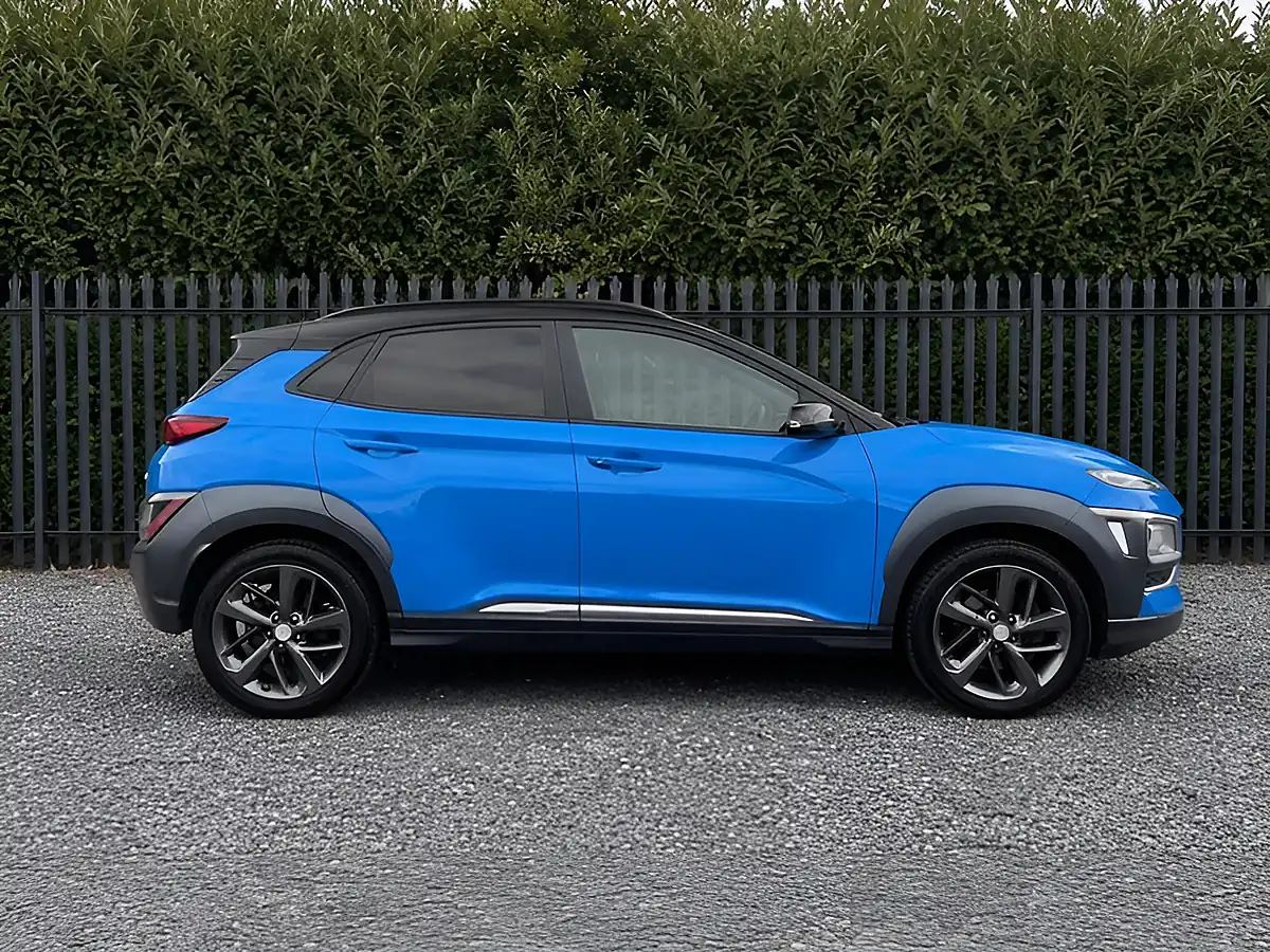 Used 2018 Hyundai Kona Blue Drive Premium Blue - Interior and Exterior details 7