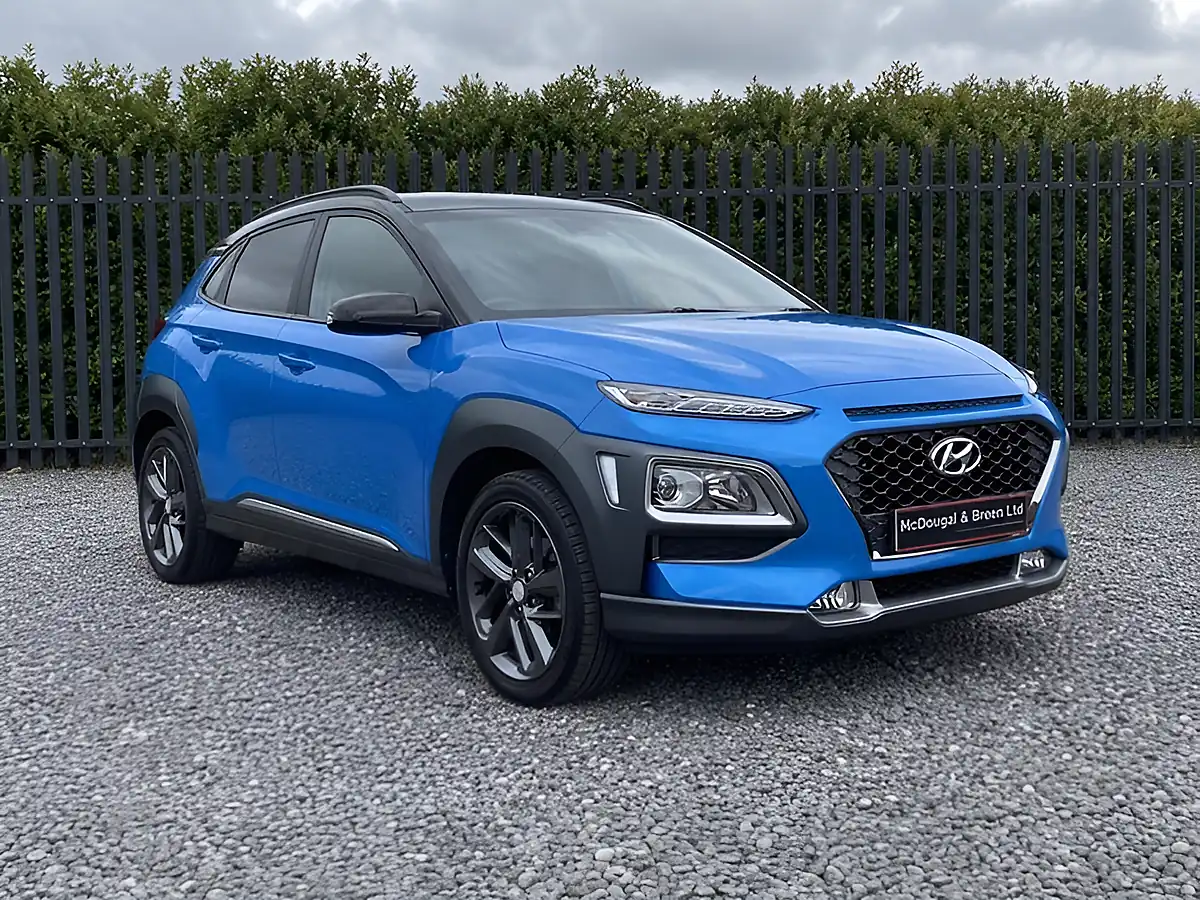 Used 2018 Hyundai Kona Blue Drive Premium Blue - Interior and Exterior details 8