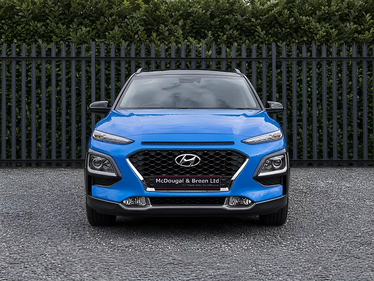 Used 2018 Hyundai Kona Blue Drive Premium Blue - Interior and Exterior details 9