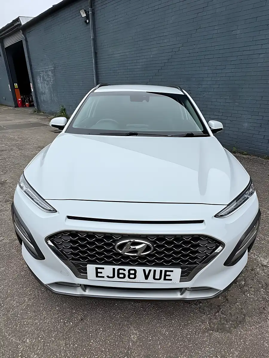 Used 2018 Hyundai Kona Blue Drive Premium Chalk White - Interior and Exterior details 8