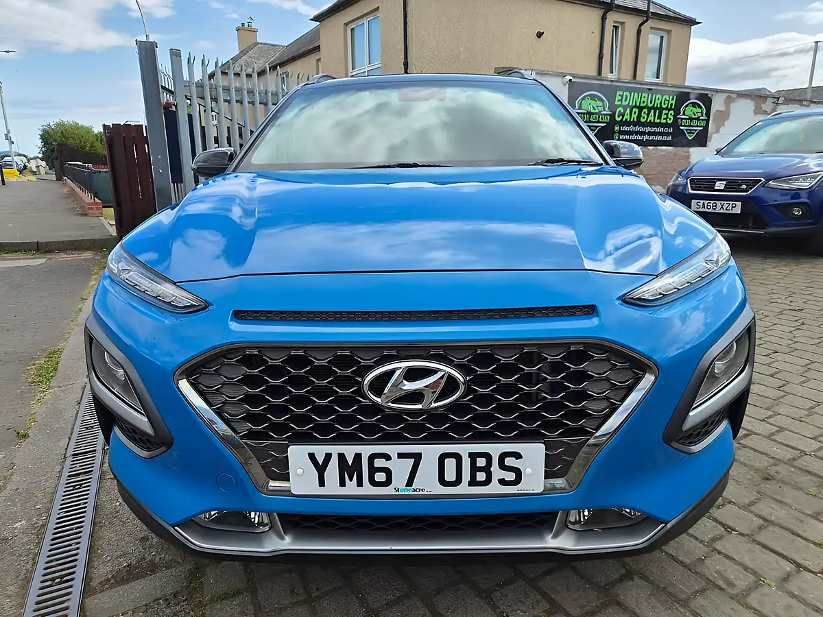 Used 2018 Hyundai Kona Premium Blue - Interior and Exterior details 2