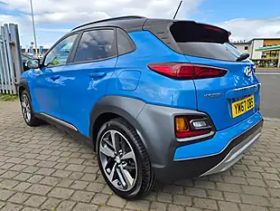 Used 2018 Hyundai Kona Premium Blue - Interior and Exterior details 4