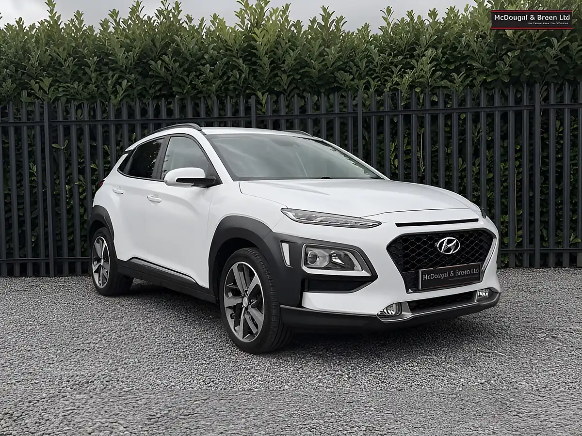 Used 2018 Hyundai Kona Premium White - Interior and Exterior details 7