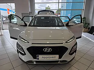 Used 2018 Hyundai Kona Se Blue Drive White - Interior and Exterior details 2