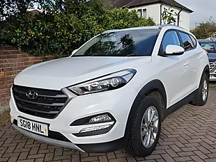 Used 2018 Hyundai Tucson Blue Drive Se White - Interior and Exterior details 3