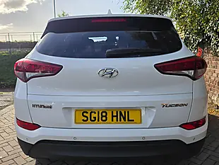 Used 2018 Hyundai Tucson Blue Drive Se White - Interior and Exterior details 6