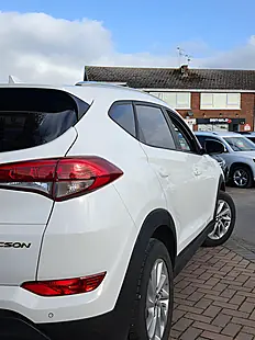 Used 2018 Hyundai Tucson Blue Drive Se White - Interior and Exterior details 7