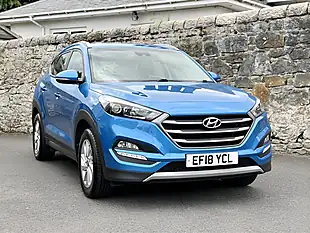 Used 2018 Hyundai Tucson Se Blue - Interior and Exterior details 10