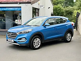 Used 2018 Hyundai Tucson Se Blue - Interior and Exterior details 11
