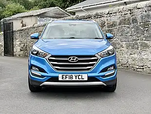 Used 2018 Hyundai Tucson Se Blue - Interior and Exterior details 2