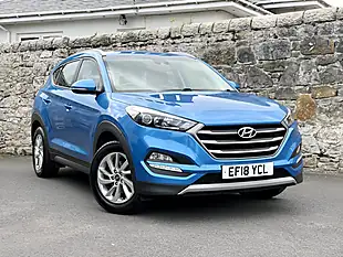 Used 2018 Hyundai Tucson Se Blue - Interior and Exterior details 20
