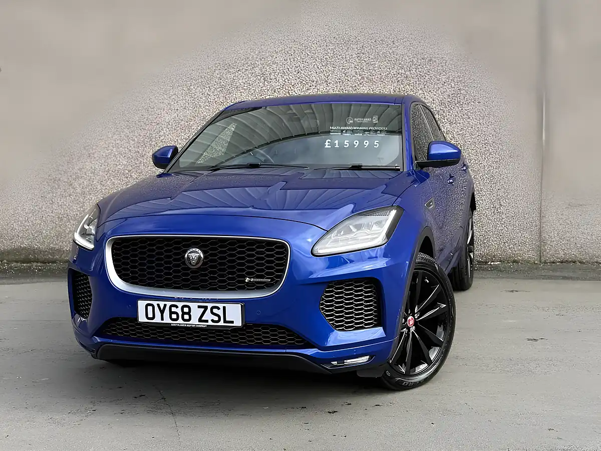 Used 2018 Jaguar E-Pace R-Dynamic Hse Blue - Front View