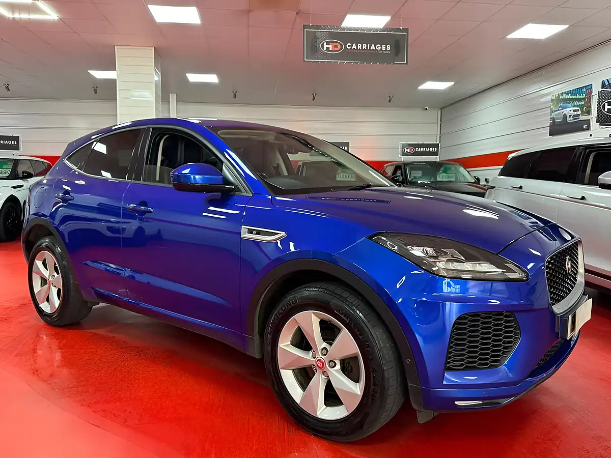 Used 2018 Jaguar E-Pace R-Dynamic S Blue - Front View