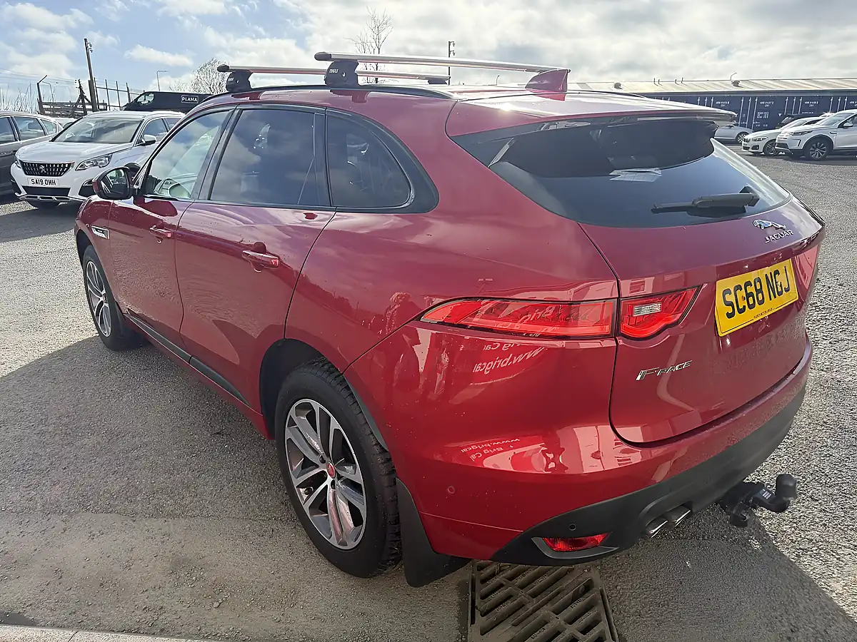Used 2018 Jaguar F-Pace R-Sport Red - Interior and Exterior details 2
