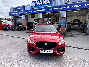 Used 2018 Jaguar F-Pace R-Sport Red - Interior and Exterior details 11