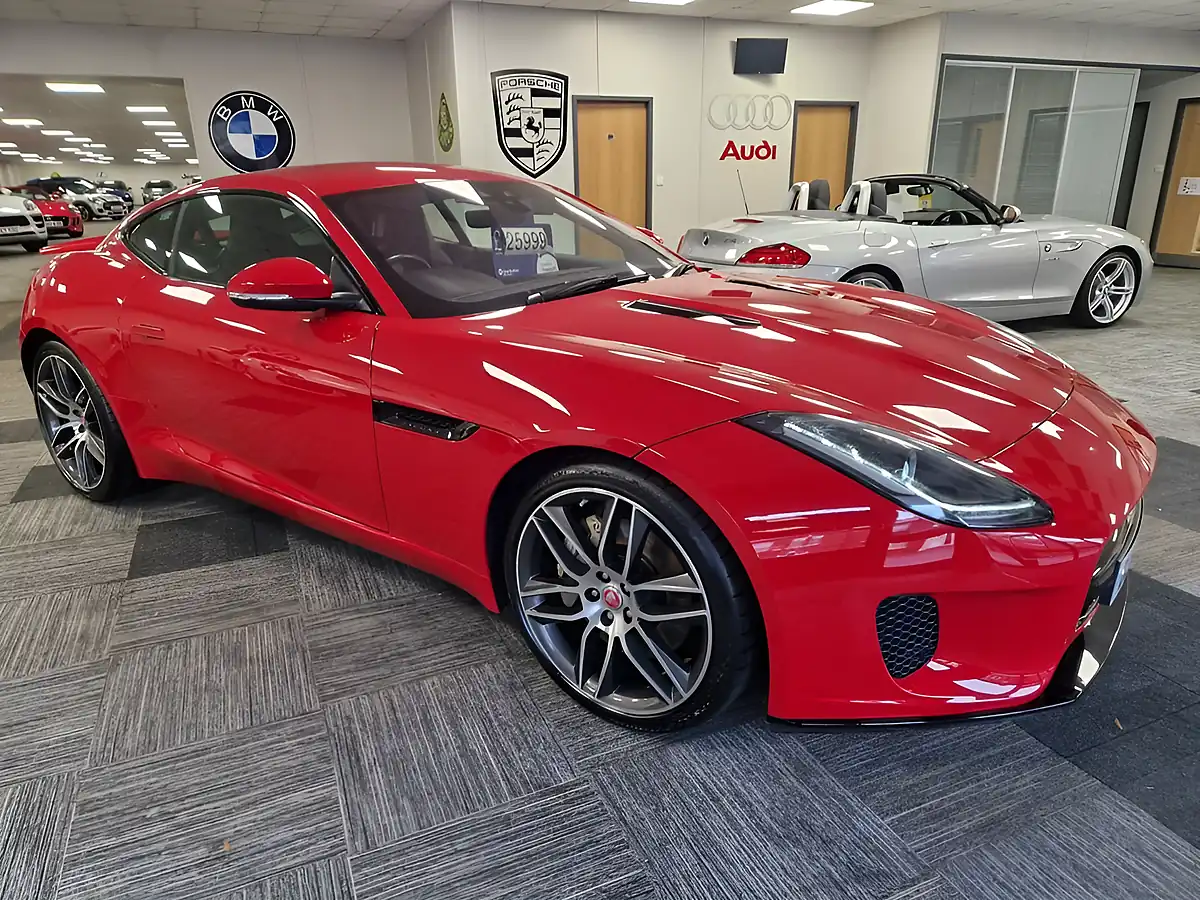 Used 2018 Jaguar F-Type Coupe Caldera Red - Interior and Exterior details 2