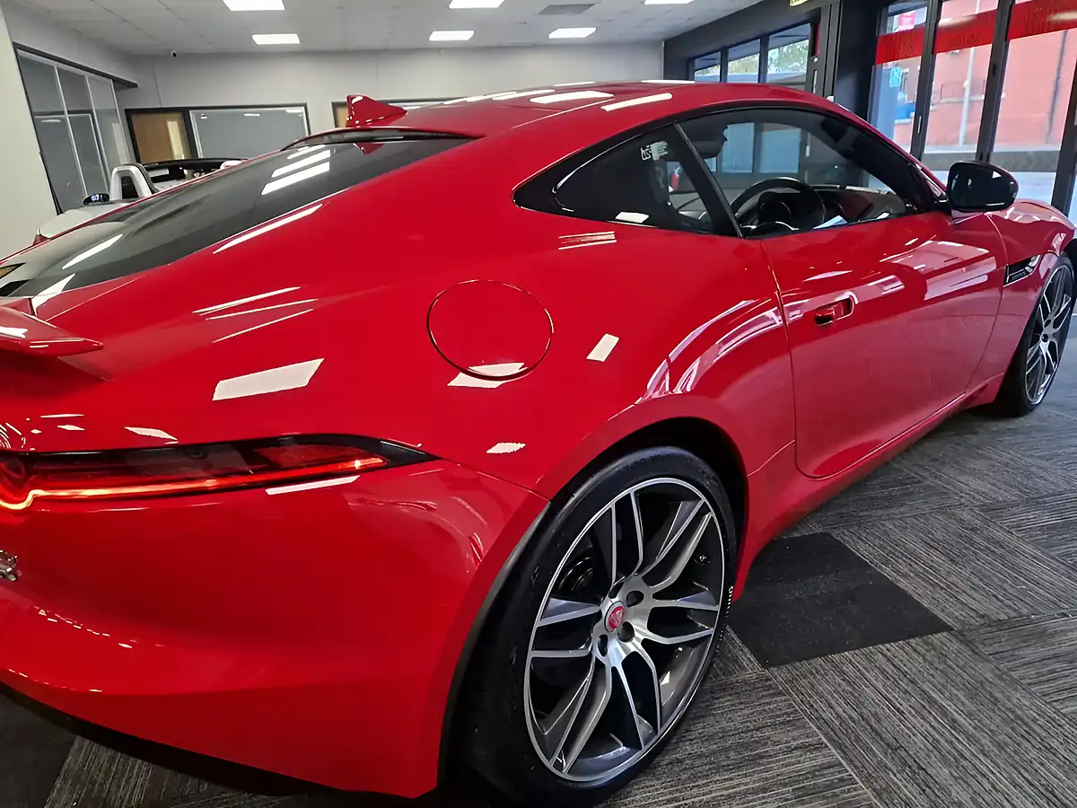 Used 2018 Jaguar F-Type Coupe Caldera Red - Interior and Exterior details 7