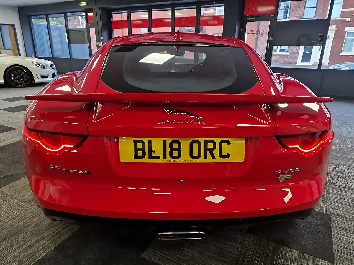 Used 2018 Jaguar F-Type Coupe Caldera Red - Interior and Exterior details 9