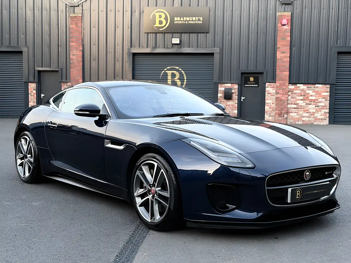 Used 2018 Jaguar F-Type R-Dynamic Blue - Front View
