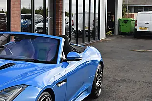 Used 2018 Jaguar F-Type R-Dynamic Ultra Blue - Interior and Exterior details 11