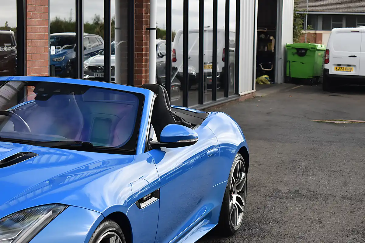 Used 2018 Jaguar F-Type R-Dynamic Ultra Blue - Interior and Exterior details 11
