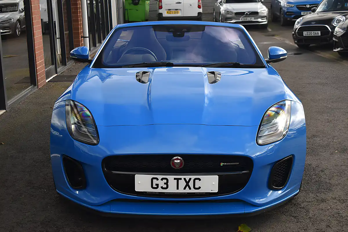 Used 2018 Jaguar F-Type R-Dynamic Ultra Blue - Interior and Exterior details 3