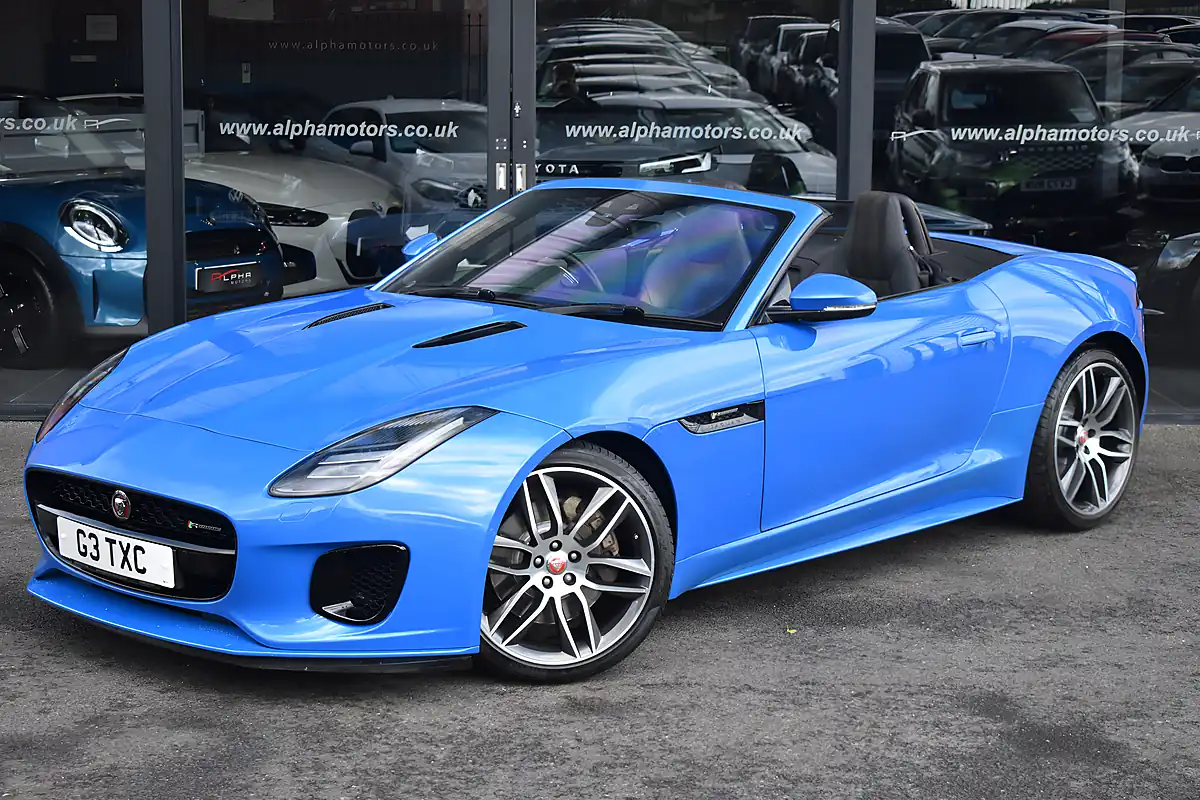 Used 2018 Jaguar F-Type R-Dynamic Ultra Blue - Interior and Exterior details 4