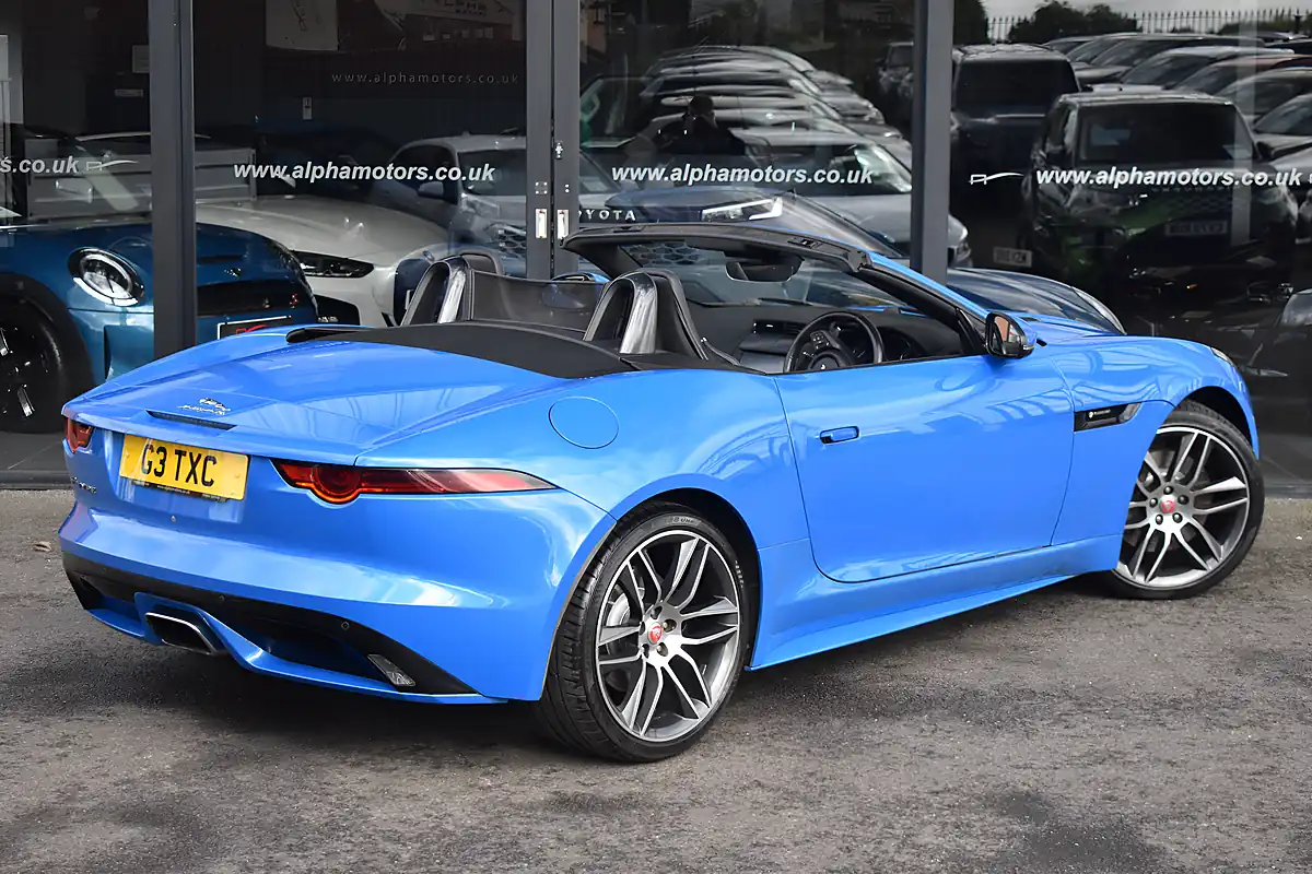 Used 2018 Jaguar F-Type R-Dynamic Ultra Blue - Interior and Exterior details 5