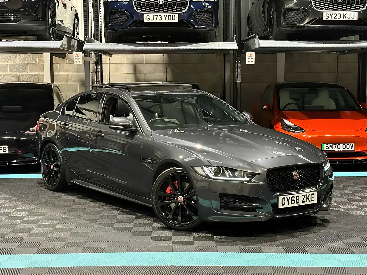 Used 2018 Jaguar Xe R-Sport Grey - Front View