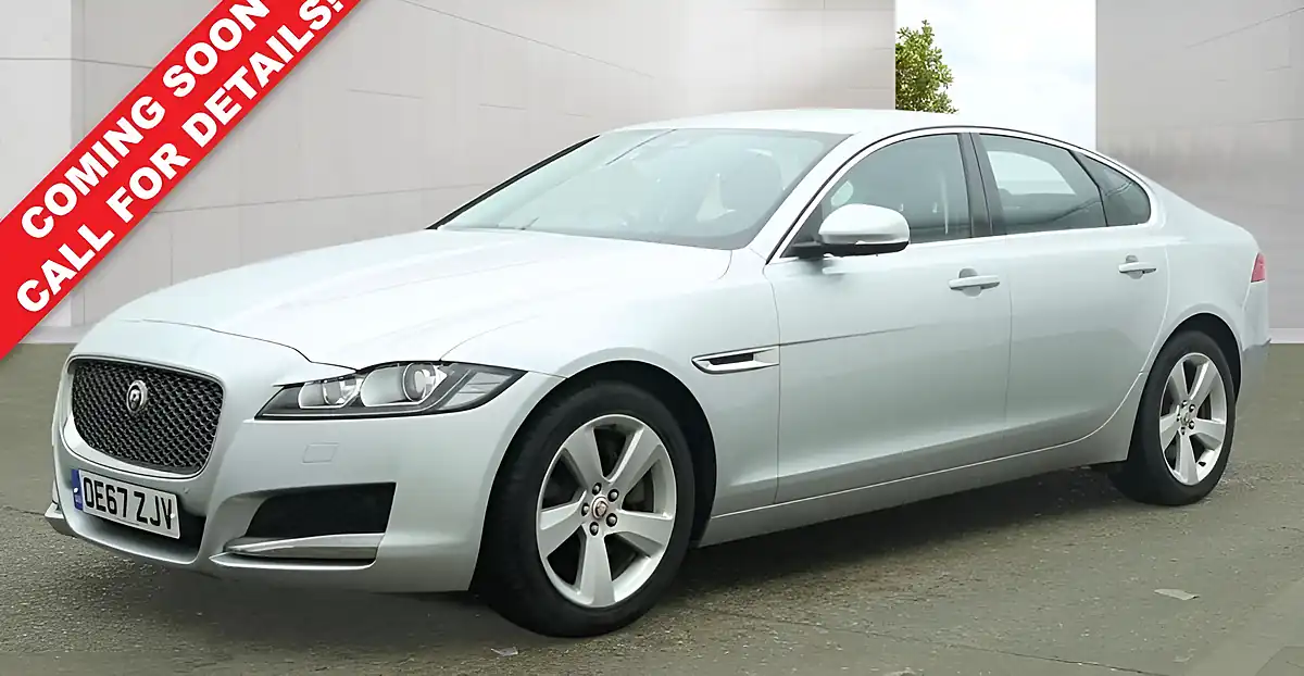 Used 2018 Jaguar Xf Portfolio Indus Silver - Front View