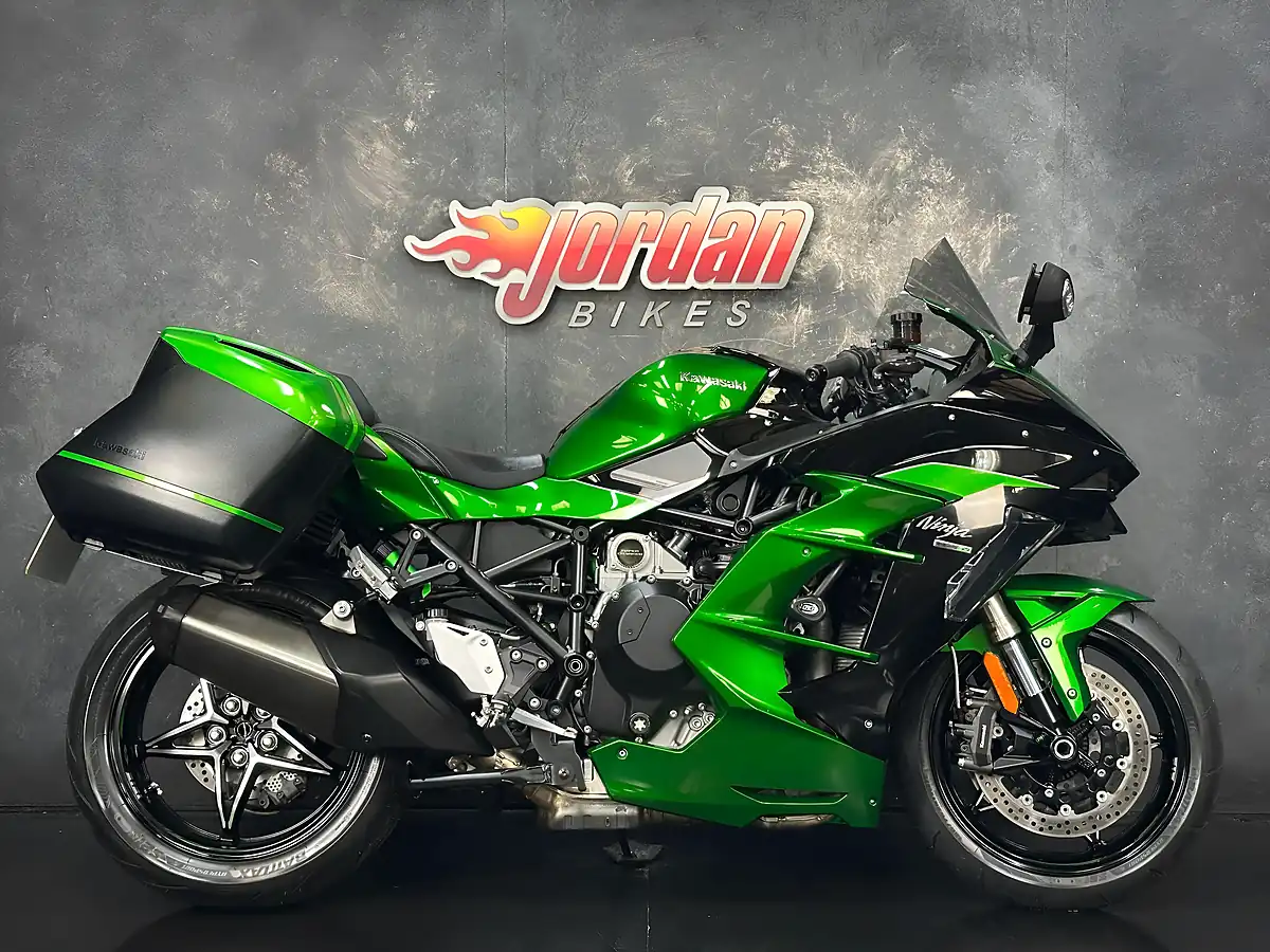 Used 2018 Kawasaki Ninja H2 Sx Se Green - Front View