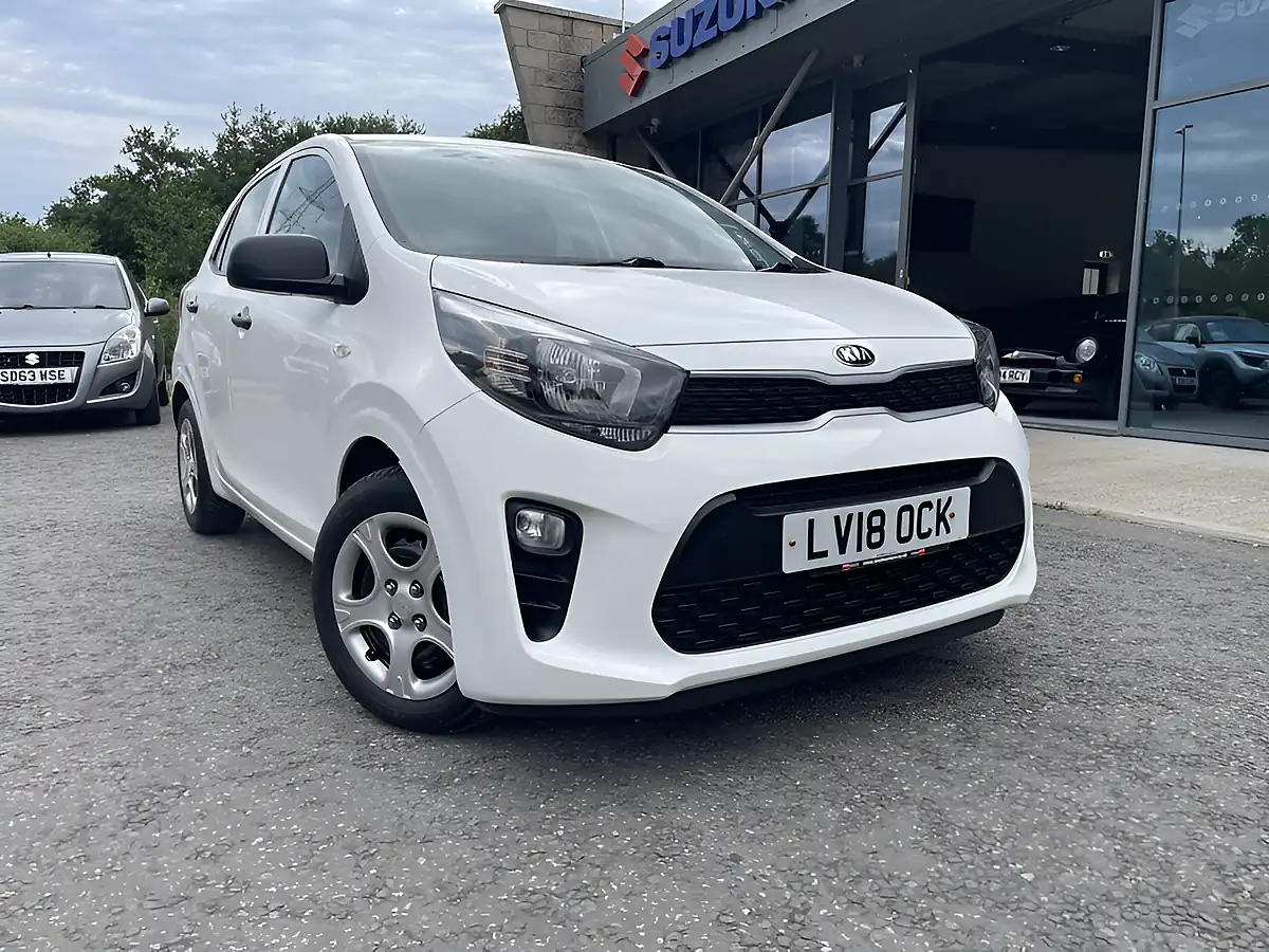Used 2018 Kia Picanto 1 White - Front View