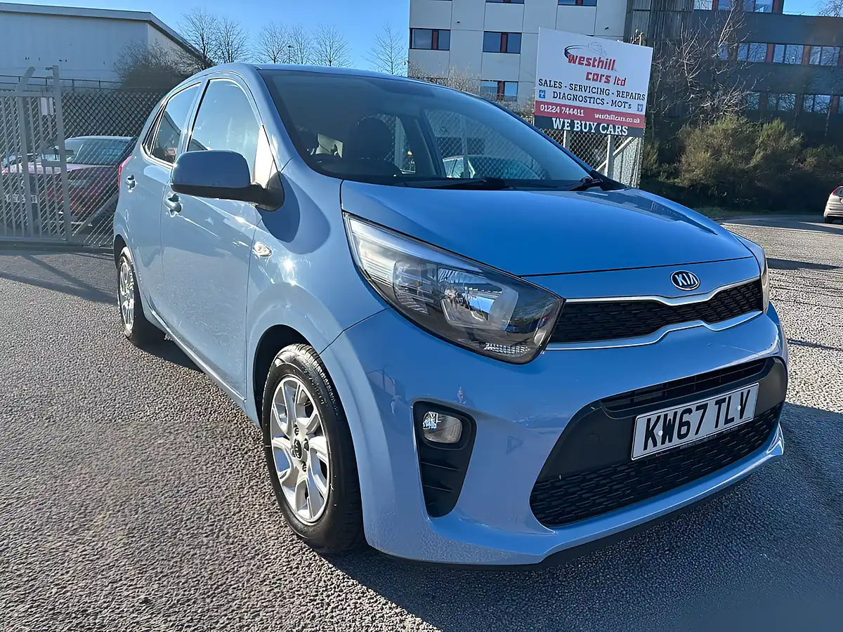 Used 2018 Kia Picanto 2 Blue - Front View