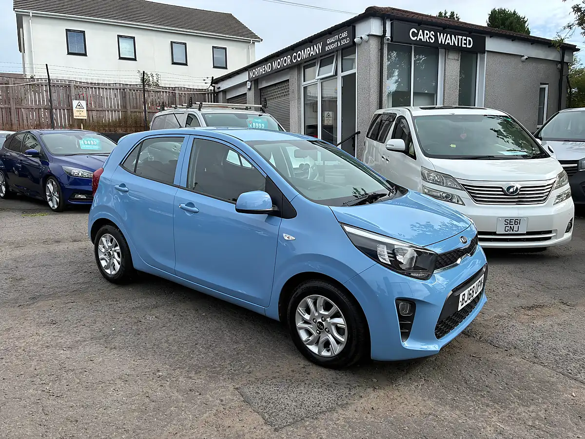 Used 2018 Kia Picanto 2 Blue - Front View