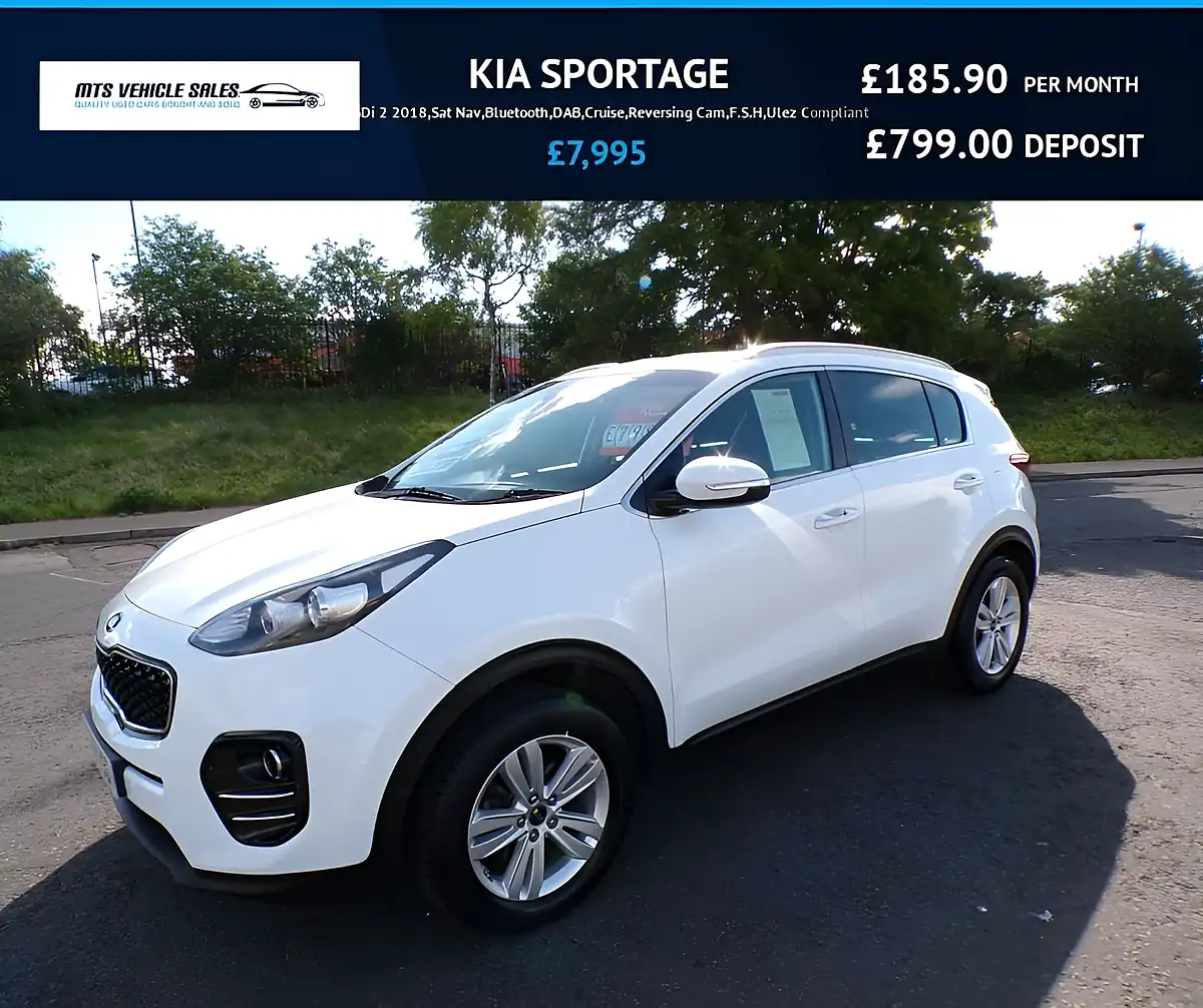 Used 2018 Kia Sportage 2 White - Front View