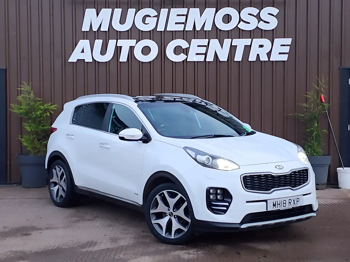 Used 2018 Kia Sportage GT-Line S White - Front View