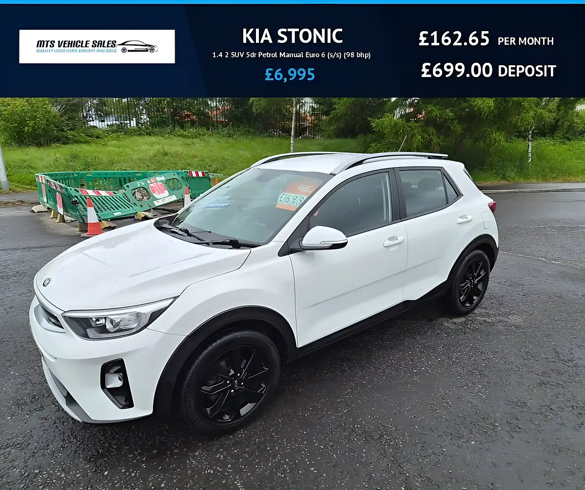 Used 2018 Kia Stonic White - Front View