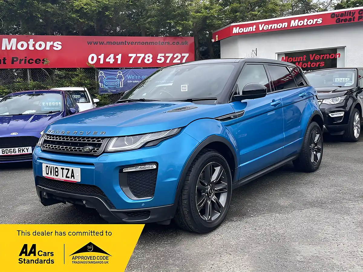 Used 2018 Land Rover Range Rover Evoque Landmark Moraine Blue - Front View